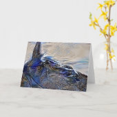 Mystic Painted Horse Head Art Card Karte (Gelbe Blume)