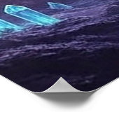 Mystic Panther Wall Art – Guardian of Crystals Poster (Ecke)