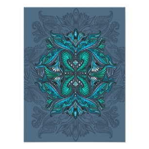 Mystic Peacock Feathers Fotodruck