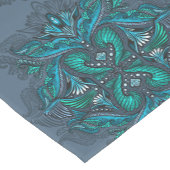 Mystic Peacock Feathers Kurzer Tischläufer (Ecke)