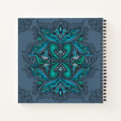 Mystic Peacock Feathers Notizbuch (Rückseite)