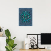 Mystic Peacock Feathers Poster (Heimbüro)