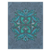 Mystic Peacock Feathers Tischdecke (Vorderseite)