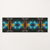 Mystic Peacock Mirage Yogamatte (Rückseite (Horizontal))
