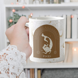 Mystic Pisces Zodiac Stars Horoskop Kaffeetasse