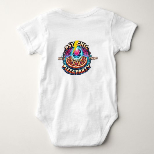 Mystic Pizza Party Podcast Baby Strampler (Rückseite)