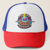Mystic Podcast Pizza Party Hat Truckerkappe (Vorderseite)