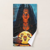 Mystic Psychic Fortune Teller Design Badhandtuch Set (Handtuch)