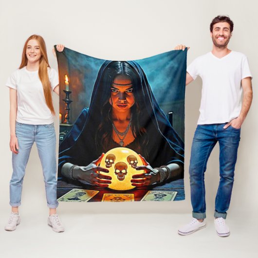 Mystic Psychic Fortune Teller Design Fleecedecke (Beispiel)
