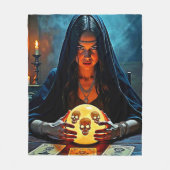 Mystic Psychic Fortune Teller Design Fleecedecke (Vorderseite)