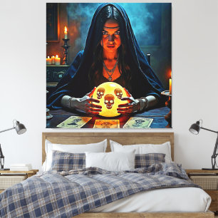 Mystic Psychic Fortune Teller Design Leinwanddruck