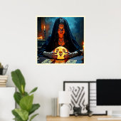 Mystic Psychic Fortune Teller Design Poster (Heimbüro)