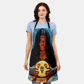 Mystic Psychic Fortune Teller Design Schürze (Getragen)
