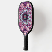 Mystic Purple Bioluminescent Kaleidoscope Art Pickleball Schläger (Links)