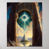 Mystic Pyramid Eye Poster (Vorne)