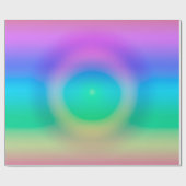 Mystic Rainbow Eye Ombre Geschenkpapier (Flach)