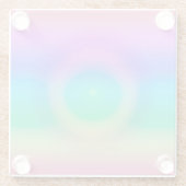 Mystic Rainbow Eye Ombre Glasuntersetzer (Rückseite)