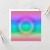 Mystic Rainbow Eye Ombre Karte (Vorderseite/Rückseite Beispiel)