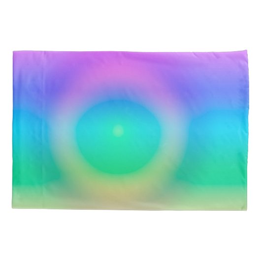 Mystic Rainbow Eye Ombre Kissenbezug (Rückseite)