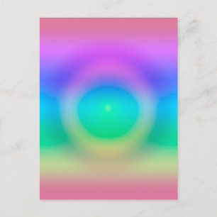 Mystic Rainbow Eye Ombre Postkarte