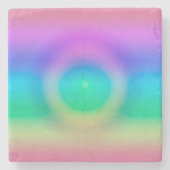 Mystic Rainbow Eye Ombre Steinuntersetzer (Vorderseite)