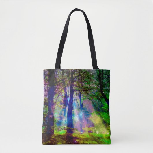 Mystic Rainbow Forest Fantasy Art Tasche (Vorderseite)