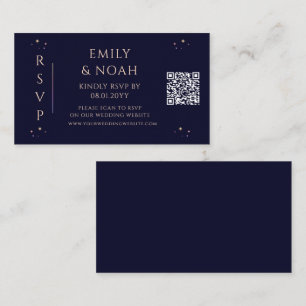 Mystic Rainbow Navy Blue Budget QR Code UAWG Begleitkarte