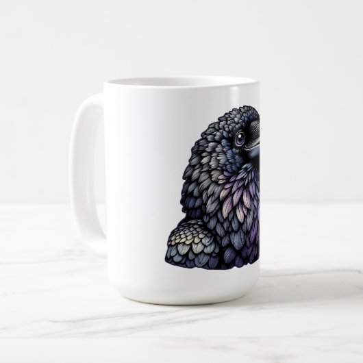 Mystic Raven Art Kaffeetasse (Vorderseite Links)