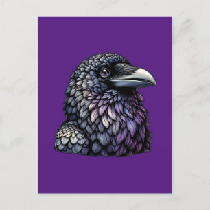 Mystic Raven Art Postkarte