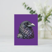 Mystic Raven Art Postkarte (Stehend Vorderseite)