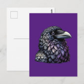 Mystic Raven Art Postkarte (Vorne/Hinten)