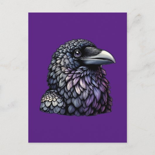 Mystic Raven Art Postkarte (Vorderseite)