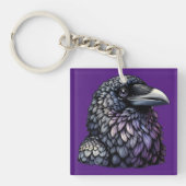 Mystic Raven Art Schlüsselanhänger (Vorderseite)