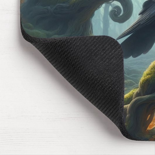 Mystic Raven Forest Hues Mousepad (Ecke)