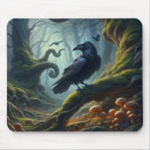 Mystic Raven Forest Hues Mousepad (Vorne)