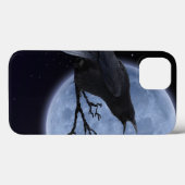 Mystic Raven & Full Moon Crow lover Art Case-Mate iPhone Hülle (Rückseite (Horizontal))