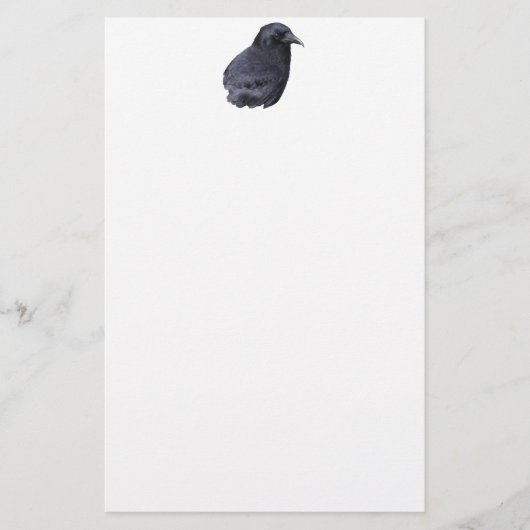 Mystic Raven Portrait Celtic Pagan Art Briefpapier (Vorderseite)