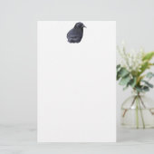 Mystic Raven Portrait Celtic Pagan Art Briefpapier (Stehend Vorderseite)