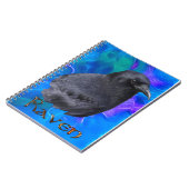 Mystic Raven Portrait Celtic Pagan Art Notebook Notizblock (Linke Seite)
