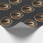 Mystic Raven Under Moon Dark Celestial Aesthetic Geschenkpapier (Ecke)