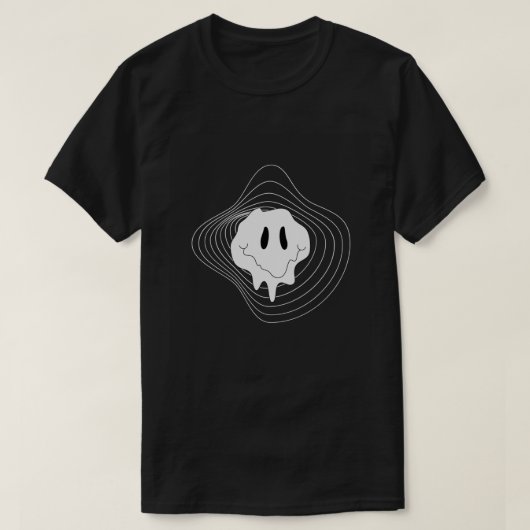 Mystic Ripple Ghost - Moderner Minimalistischer T T-Shirt (Design vorne)
