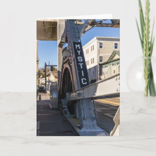 Mystic River Bascule Bridge, Connecticut Karte