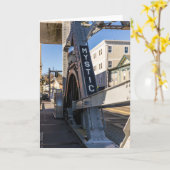 Mystic River Bascule Bridge, Connecticut Karte (Gelbe Blume)