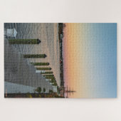 Mystic River, Connecticut bei Sunset Puzzle (Horizontal)