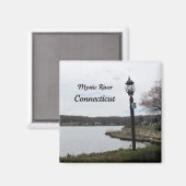 Mystic River, Connecticut Magnet (Vorderseite/Rückseite)