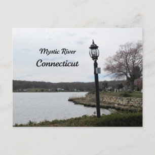 Mystic River, Connecticut Postkarte