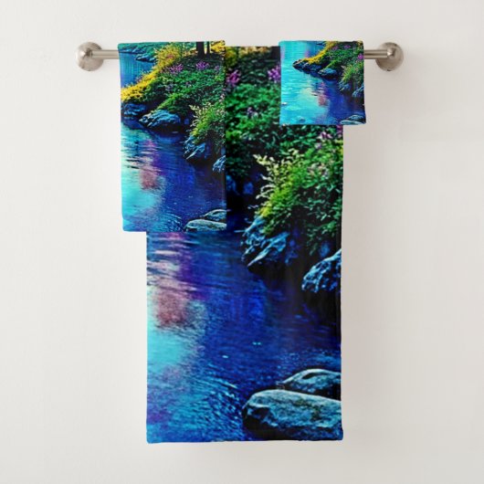 Mystic River Dreamy Forest Path Design Badhandtuch Set (Insitu)
