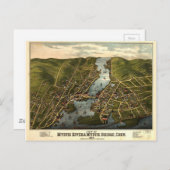 Mystic River & Mystic Bridge, Connecticut (1879) Postkarte (Vorne/Hinten)