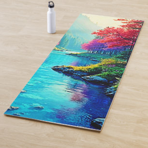 Mystic-River-Träumereien-Waldpfad-Design Yogamatte