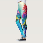 Mystic River Träumiger Waldpfad Design Leggings (Links)